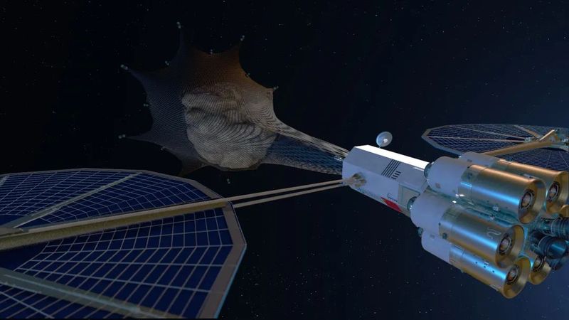 Захват астероида перспективным КА Origin Space