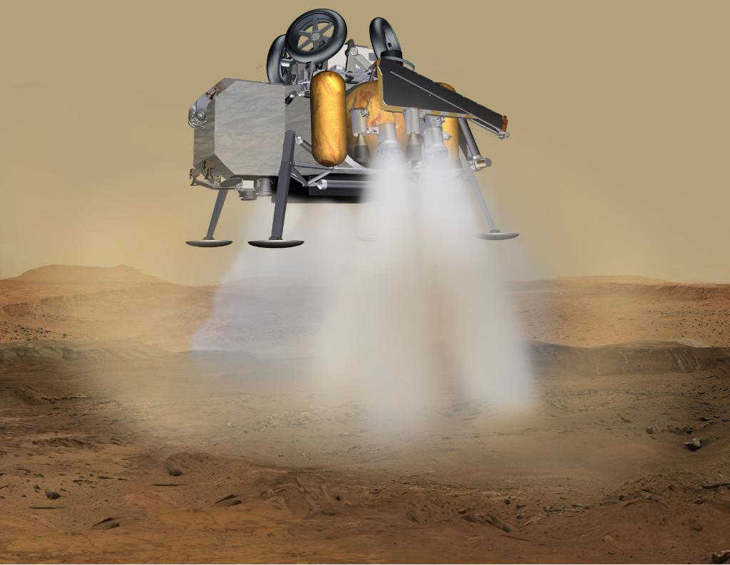 СА Sample Retrieval Lander приземляется на Марс.png