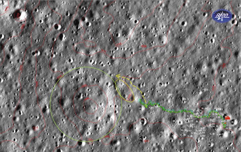 "Юйту-2". 14-й лунный день. Умный в кратер не пойдет, умный кратер обойдет.