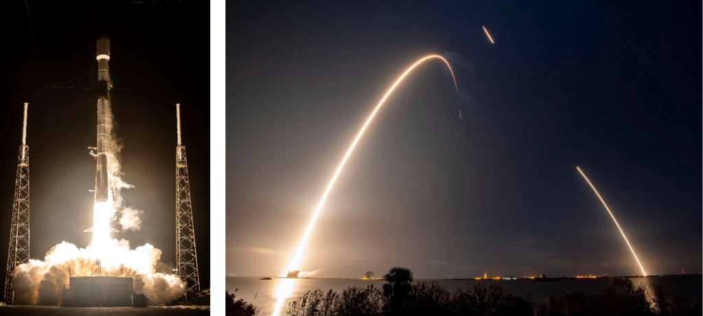 Старт Falcon 9 с ЛПА