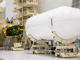 На Восточном собрали ракету «Союз-2.1а» для запуска первого радиолокационного спутника «Кондор-ФКА»
