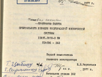 Роскосмос публикует рассекреченные документы к 35-летию полета многоразового космического корабля «Буран»