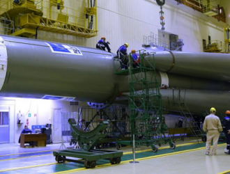 Собран «пакет» ракеты-носителя «Союз-2.1а» под запуск корабля «Прогресс МС-26»