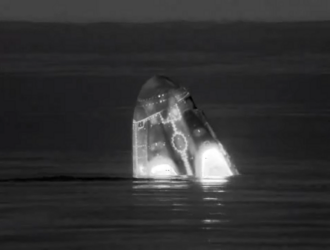 Корабль Endurance приводнился в Мексиканском заливе