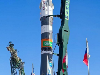 РН «Союз-2.1а» с кораблём «Союз МС-25» вывезена на старт