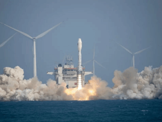 Старт с китайского морского космодрома