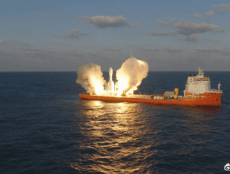 С морской платформы в Жёлтом море запущена РН «Иньли-1»