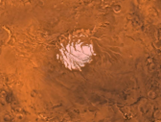 Стали известны условия появления ледяной «слойки» на южном полюсе Марса