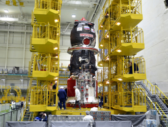 Испытания грузового корабля «Прогресс МС-23» в безэховой камере