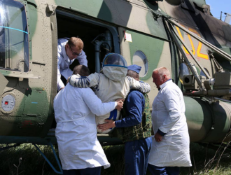 Военные спасатели заявили о готовности к встрече корабля «Союз МС-18» с киноэкипажем