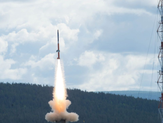 Пуск геофизической ракеты из Кируны