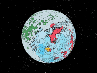 В Китае создали первую в мире детальную карту горных пород Луны