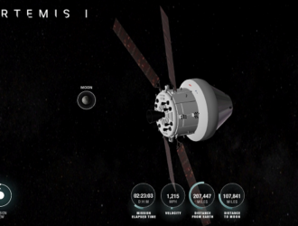 Корабль Orion преодолел больше половины своего пути к Луне