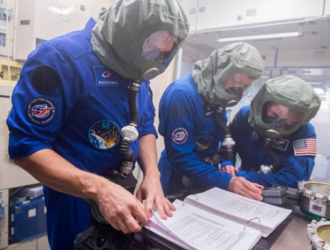 Члены экспедиции МКС-69 отработали действия при пожаре на станции