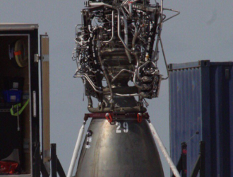 Двигатель Raptor SN29 доставили на стартовую площадку в Бока-Чика