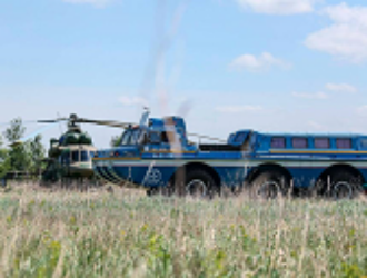 Используемые для поиска космонавтов машины-амфибии «Синяя птица» прошли модернизацию