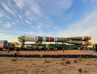 РН «Союз-2.1а» с грузовым кораблём «Прогресс МС-18» вывезена на старт