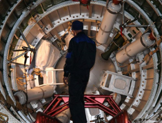 Авторский осмотр корабля «Союз МС-17» и накатка головного обтекателя