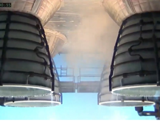 В США прошло испытание двигателей ракеты SLS