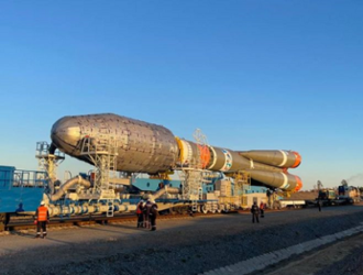 «Союз-2.1б» установили на стартовый стол