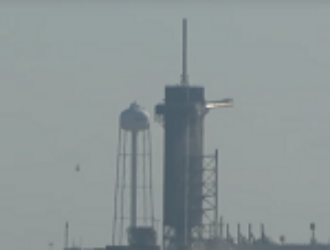 Тест системы экстренной эвакуации с площадки LC-39A в Космическом центре им. Кеннеди