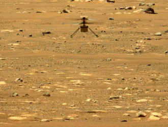 Вертолет Ingenuity во время третьего полета на Марсе пролетел порядка 50 м