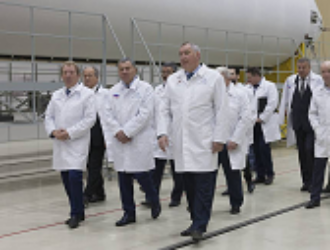 Вице-премьер Борисов ознакомился с ходом строительства Национального космического центра