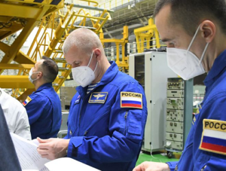 Экипажи корабля «Союз МС-18» провели тренировки в модуле «Наука»