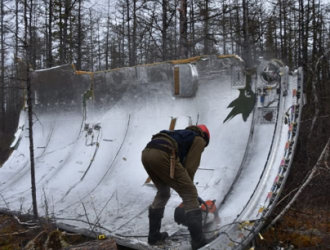 В районе падения в Якутии обнаружены фрагменты головного обтекателя ракеты «Союз-2»