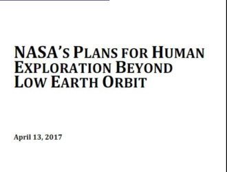 NASA’S PLANS FOR HUMAN EXPLORATION BEYOND LOW EARTH ORBIT .