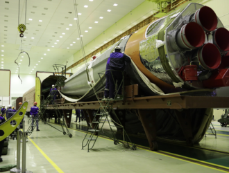 На Байконуре проведена выгрузка ракеты «Союз-2» под запуск корабля «Прогресс МС-19»