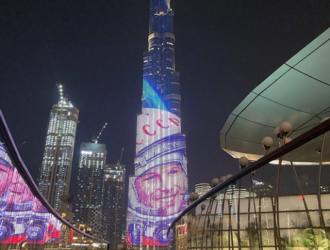 Портрет Гагарина появился на самой высокой башне мира в Дубае