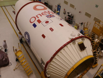 На Байконуре собрана космическая головная часть под OneWeb