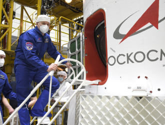 Экипажи МКС-65 провели контрольную «примерку» «Союза МС-18»