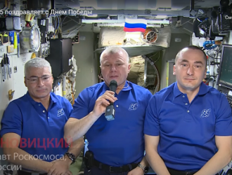 Космонавты поздравили жителей Земли с Днем Победы с борта МКС