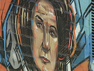 В Липецке появились граффити с Гагариным и Терешковой