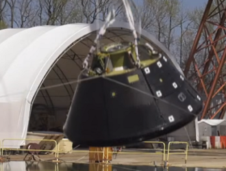 В США провели водные испытания капсулы корабля Orion