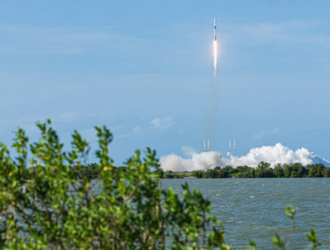 Очередная группа спутников Starlink на орбите