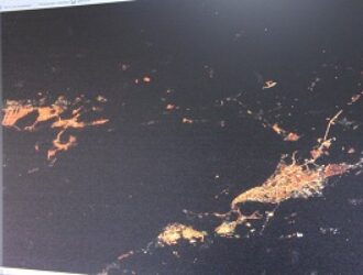 Самарцы увидели свой город из космоса и сравнили его с силуэтом голубя