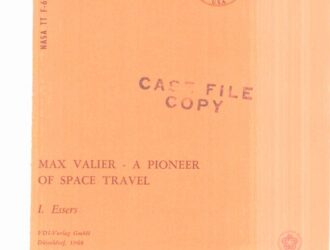 Max Valier a Pioneer of Space Travel