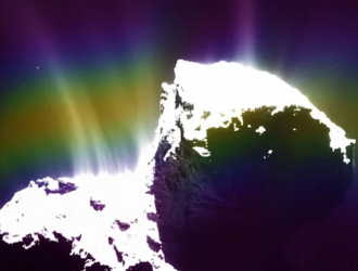 Ученые впервые обнаружили полярное сияние вокруг кометы