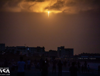 Очередная группа спутников Starlink на орбите