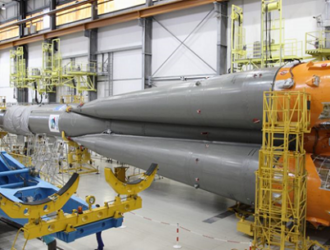 Продолжается подготовка к пуску ракеты «Союз-СТ» с космическими аппаратами «Галилео»