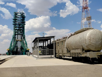 На космодроме Байконур началась подготовка стартового комплекса