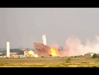 На полигоне в МакГрегоре, по всей вероятности, взорвался двигатель Raptor