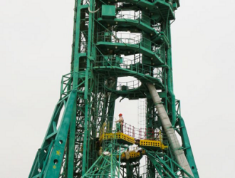 Стартовый комплекс на Байконуре готовят к запуску грузового корабля «Прогресс МС-20»