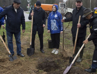 В Звездном городке провели акцию к 60-летию полета Юрия Гагарина