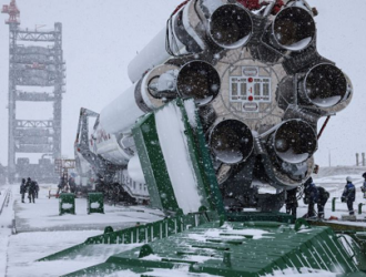 Ракету «Протон-М» с метеоспутником вывезли на стартовый комплекс Байконура