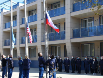 Традиционные мероприятия экипажа «Союз МС-17» на Байконуре