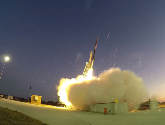 Пуск геофизической ракеты в США